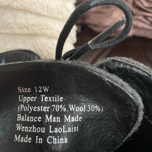 Gray Chunky Boots - size 12W - Picture 5 of 7